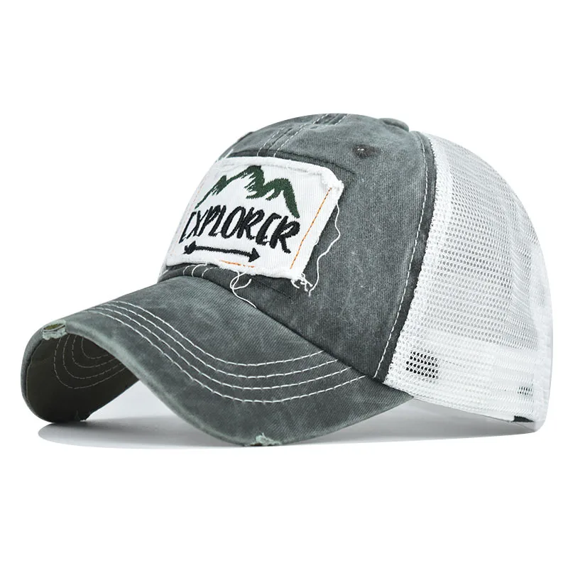 

2019 Hot-Selling Rear Open Ponytail Cap Simple Cotton Baseball Cap Ponytail Casquette Mesh Cap