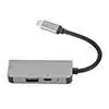 Тип-c hd-конвертер USB 3,1 многофункциональная док-станция 3 20V 3A, поддержка адаптера питания макс. 87 W. В 1 концентратор usb