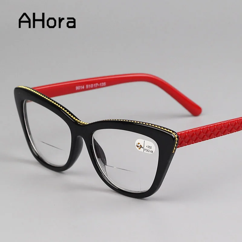 

Ahora New Retro Cat Eye Reading Glasses Women Luxury Cateye Presbyopia Eyeglasses Female for Reader Diopters +1.0 1.5 2.0 2.5 3