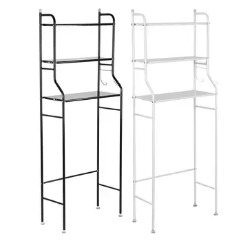 

3-Tier Toilet Storage Rack Holder Iron Storage Rack Holder Over Bathroom Shelf Organizer Toilet Washing Shelf