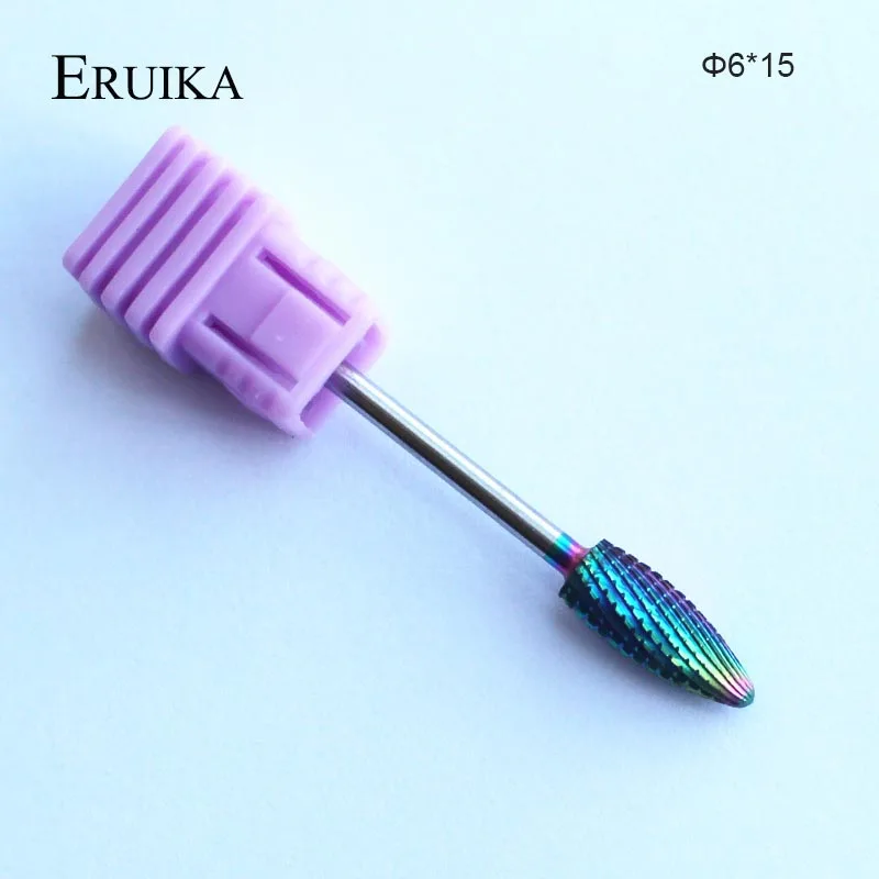 Фреза для маникюра и педикюра из карбида вольфрама радужного цвета|nail drill bits|carbide
