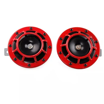 

Universial Car 12V 139DB Horns Car Accessiores Colorful Red Blue Black Racing Sport Horn Car Modification Horn
