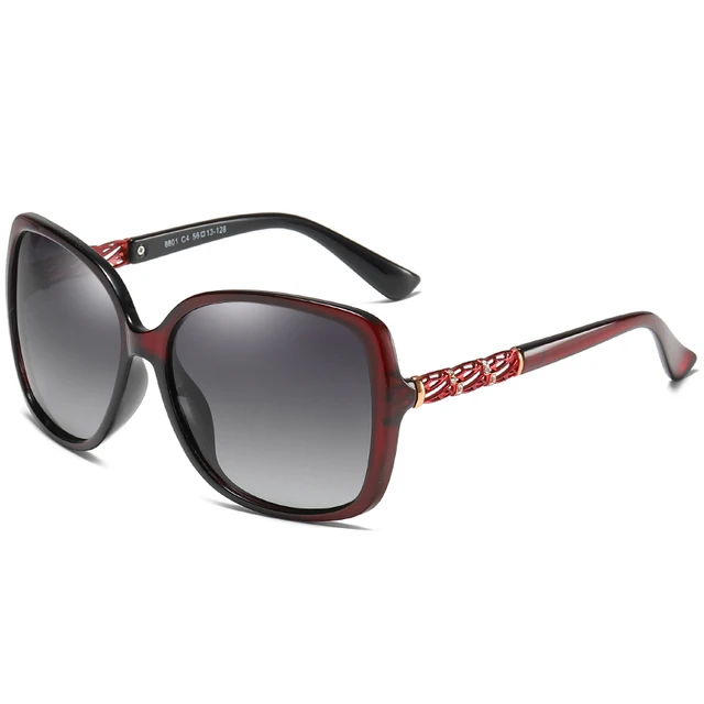 YXYS Fashion Polarized Sunglasses Brand Women's High Quality Butterfly Frame Sun Glasses Women UV400 oculos de sol Eyewear 8801 C4