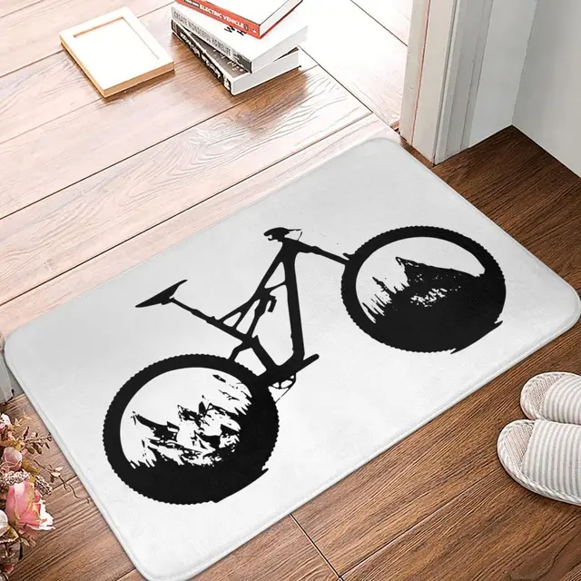 Lownhill --- Mtb Doormat Szőnyeg Lábfajta Poliészter Nem Csúszás Vízolaj-Igazolás Konyha Hálószoba Erkély Rajzfilm