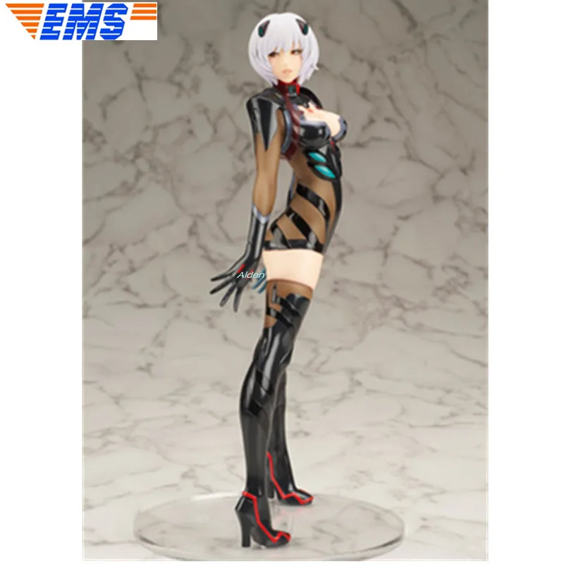 

9"EVA Statue NEON GENESIS EVANGELION Bust Ayanami Rei Charm Girl Resin White Pattern Action Collectible Model Toy BOX 24CM Z2758