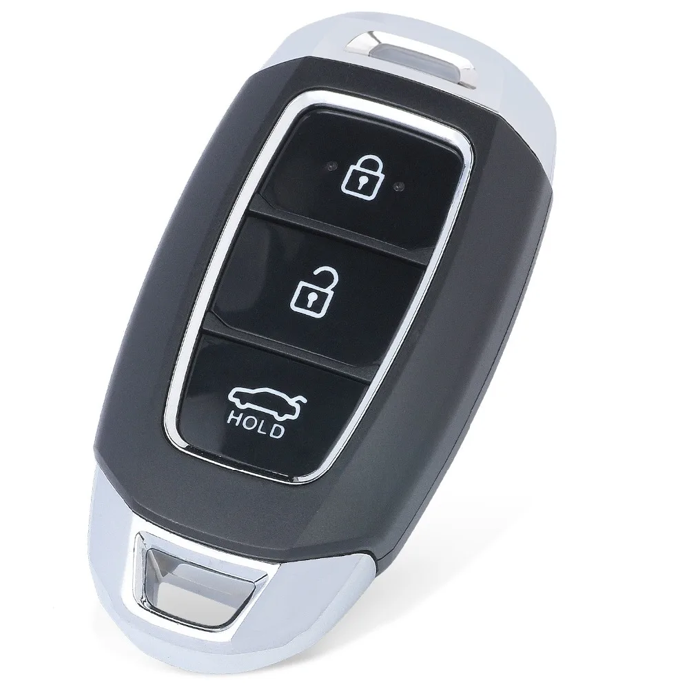 Keyecu смарт-пульт дистанционного ключа оболочки чехол Fob 3 кнопки для hyundai Tucson I30 Creta Solaris