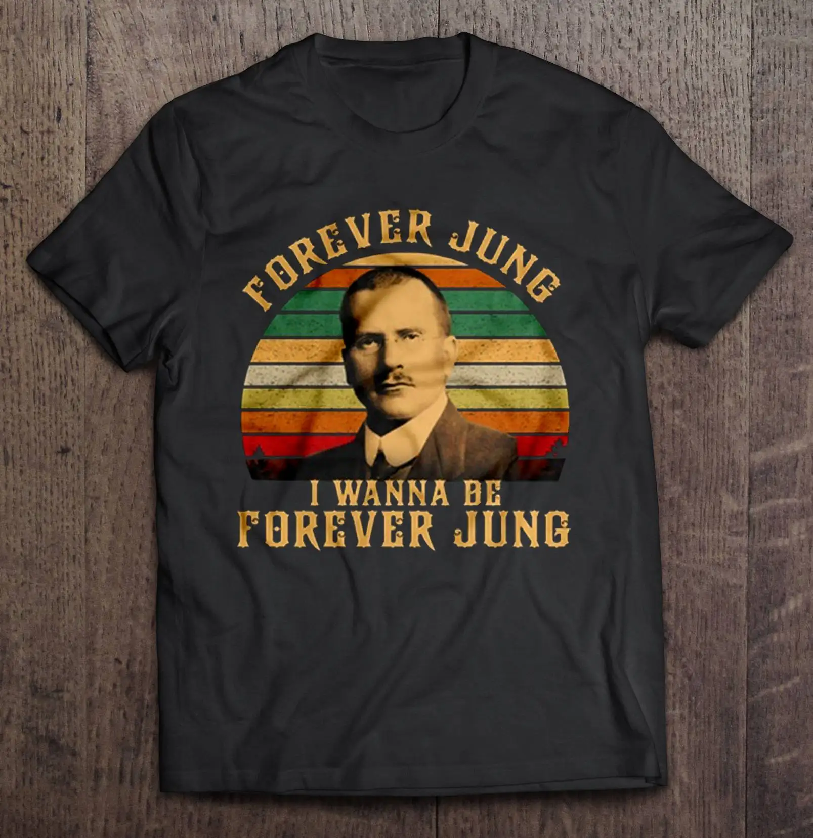 Forever Jung я хочу быть Forever Jung Carl Jung Винтажная Версия футболки