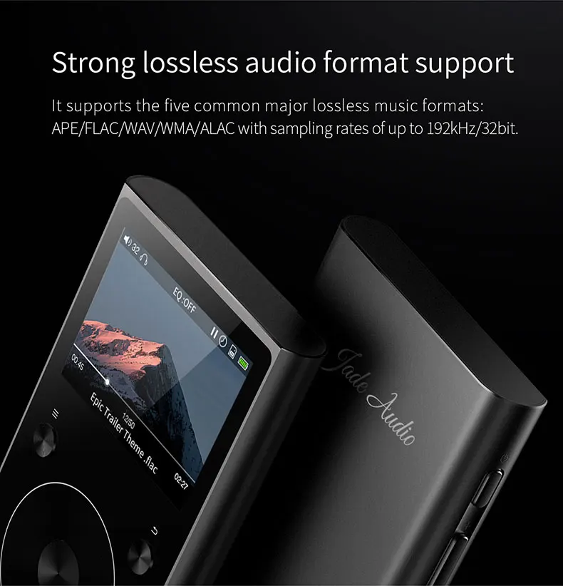 JadeAudio(подбренд FiiO) J1 двойной режим Bluetooth 4,0 портативный музыкальный плеер с высоким разрешением без потерь