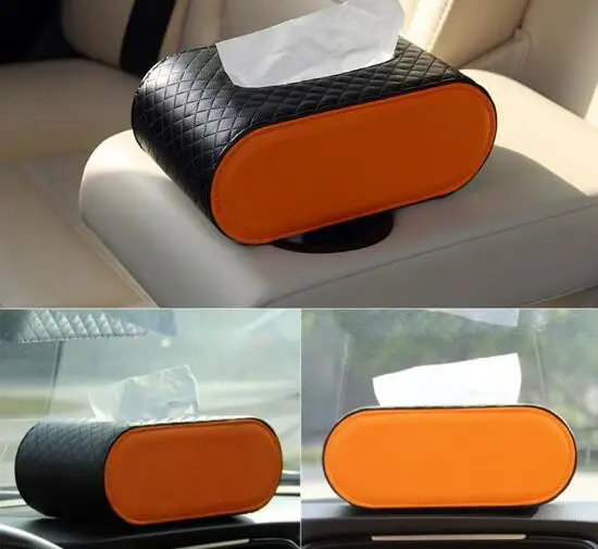 Car Napkin Holder Tissue Box Auto Sunshade Storage Boxes Microfiber