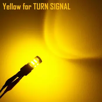 

Amber/White LED Bulbs Turn Signal 100W 3157 4157NA 3155 4057 Lamp Car Auto