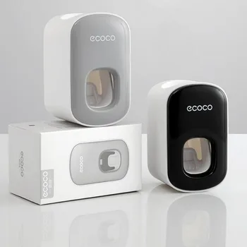 

Ecoco Punch-free automatic toothpaste dispenser bathroom accessories toothbrush holder bathroom organizer sets tools For home