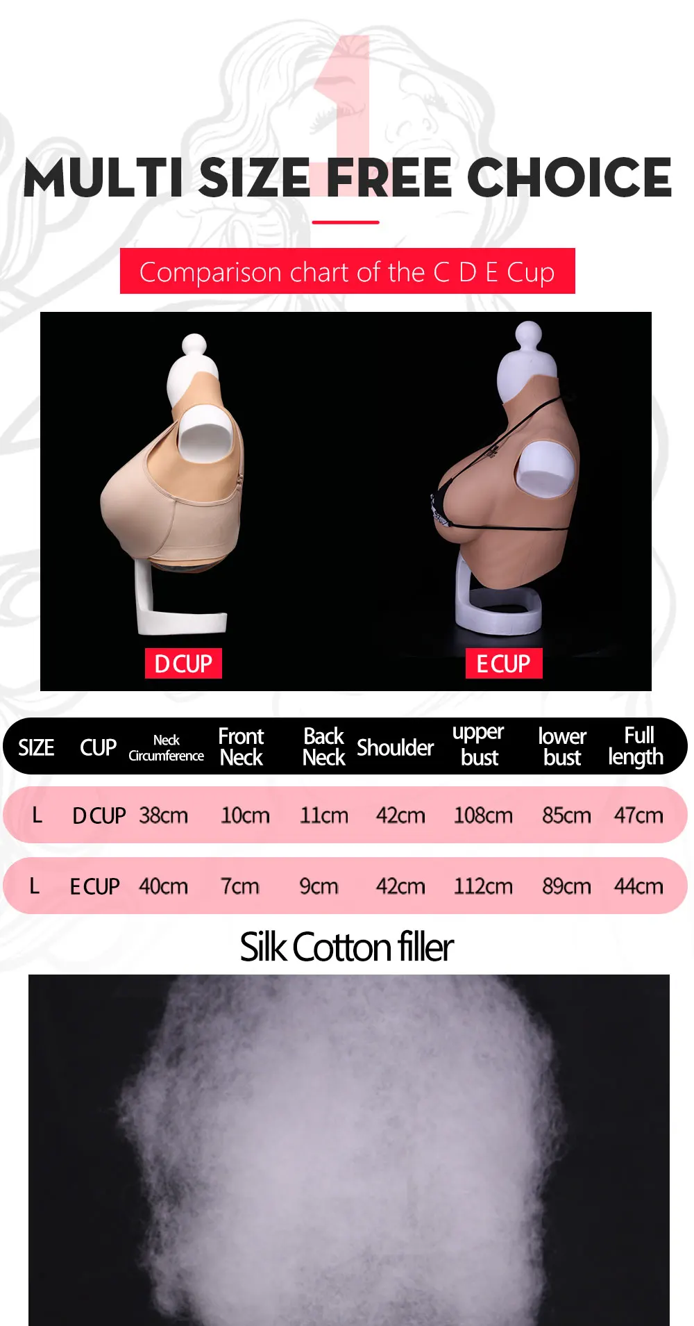 Eyung 7th Generation No Oil Artificial Silicone Breast Forms Fake Boobs Breasts Tits For Above 200kg Crossdresser Drag Queen (1)