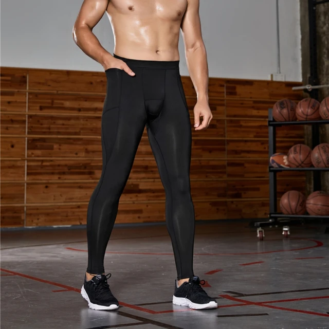Pantalones de correr para hombre, ropa deportiva de secado rápido para  entrenamiento en gimnasio, culturismo - AliExpress