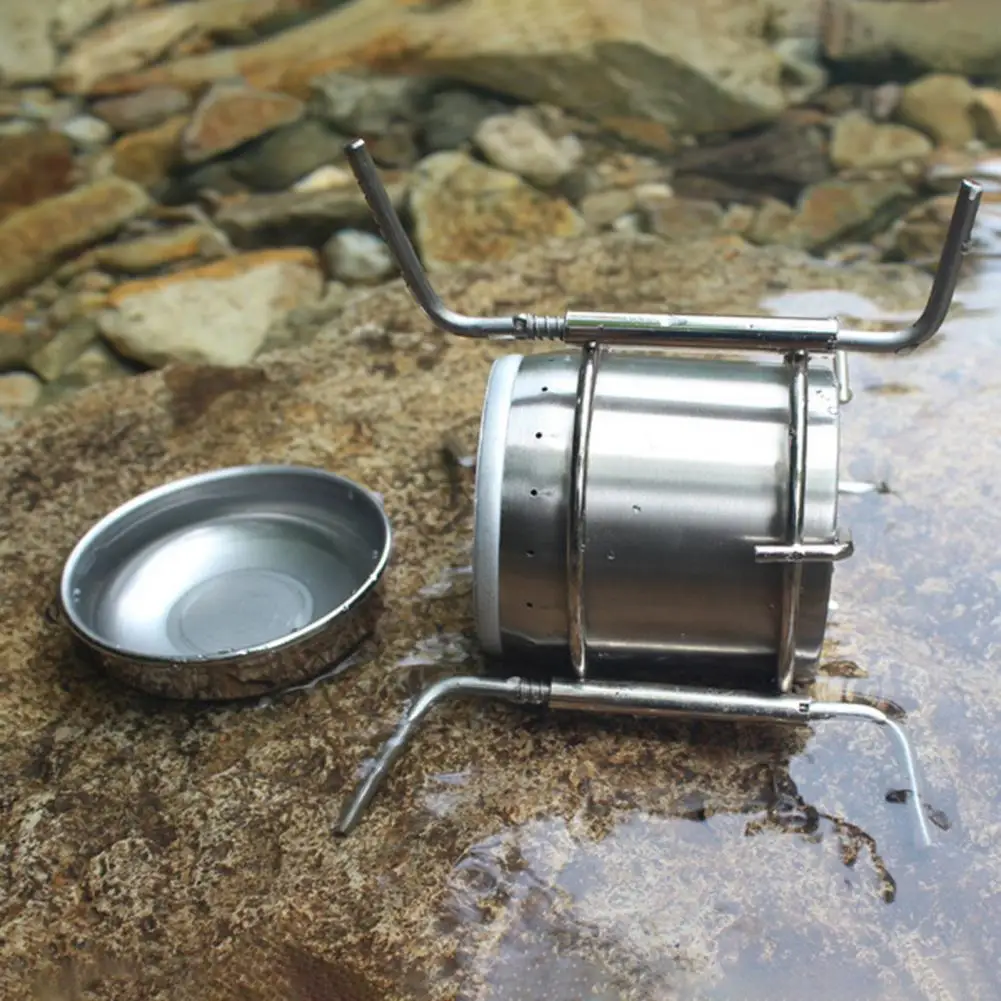 Практичная горелка для пикника 190 мл с подставкой износостойкая легкая спиртовая