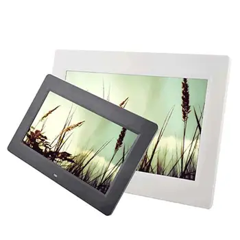 

10.1" HD Digital Photo Picture Frame Alarm Clock MP4 Player +Remote Black Hot