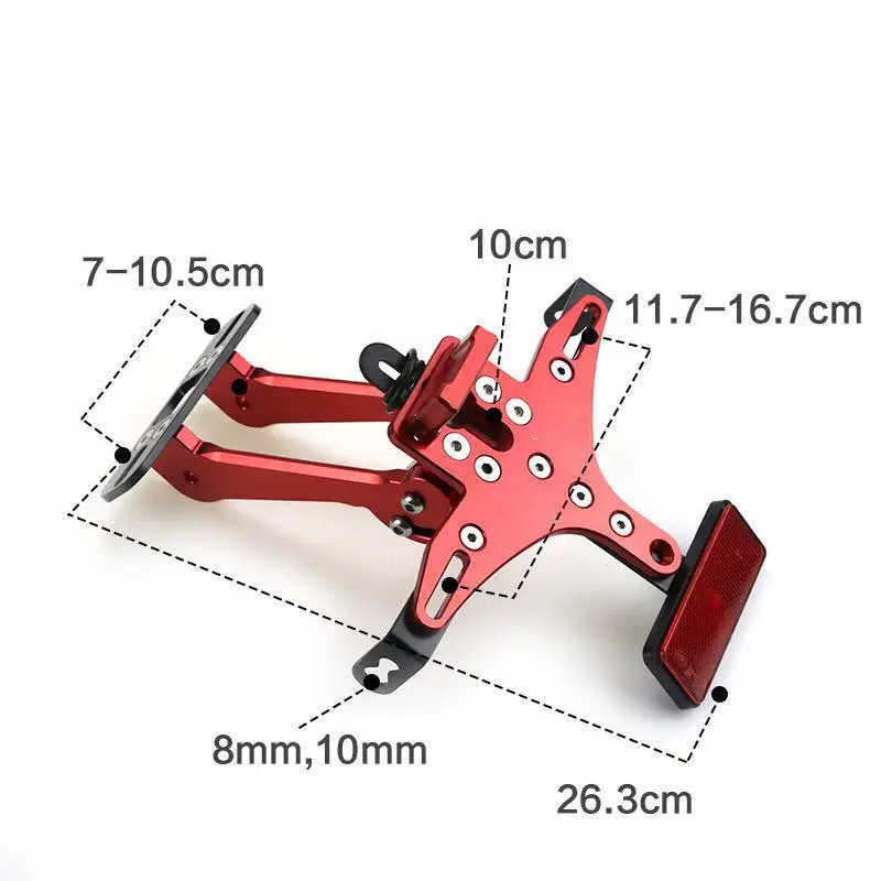 Мотоциклетный держатель для номерного знака для YAMAHA R1/R3 MT-09/07 KAWASAKI Z800/1000 Универсальный кронштейн для номерного знака