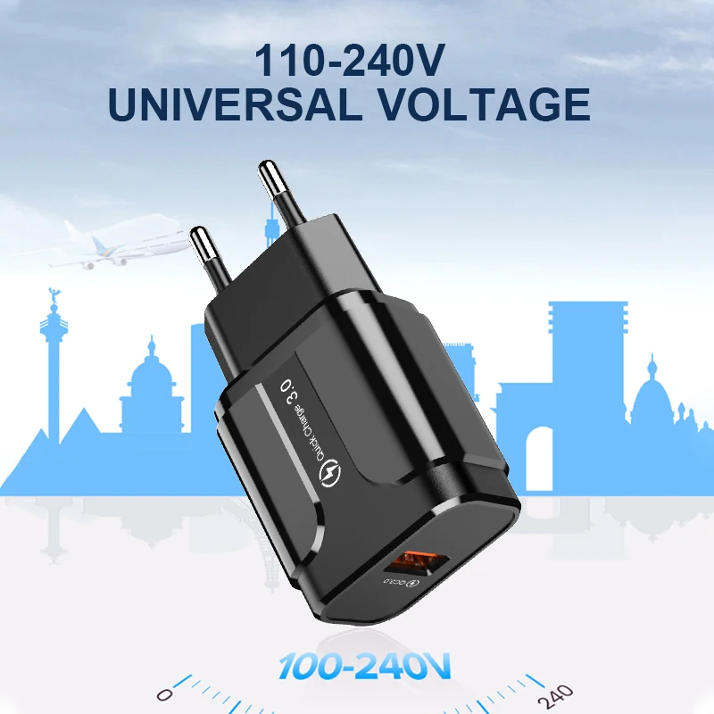 Быстрая зарядка Udyr 3 0 Usb зарядное устройство QC3.0 настенное для iPhone 11 Xiaomi Mi 9 Планшет