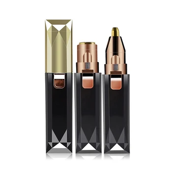

2 IN 1 Electric Eyebrow Trimmer Makeup Painless Eye Brow Epilator Mini Shaver Razors Facial Hair Remover Women Depilator