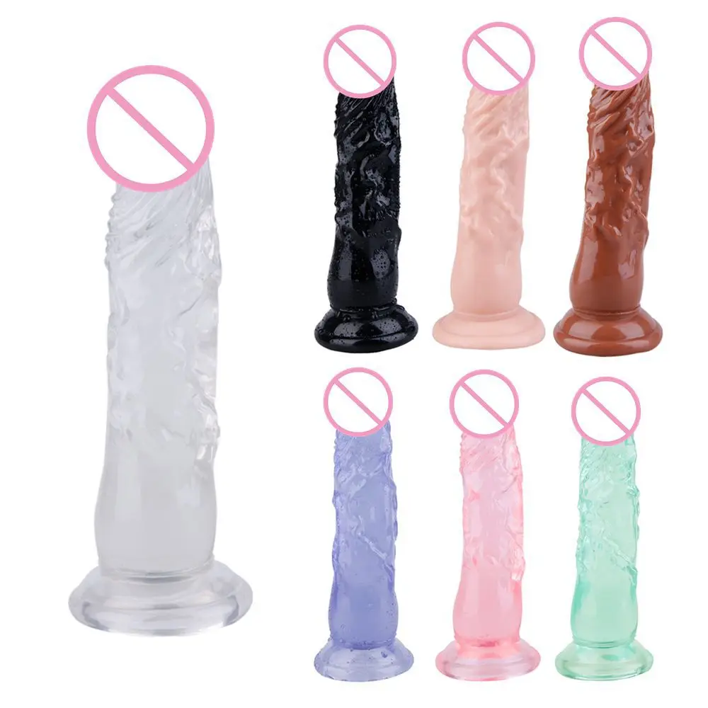 Transparent Simulated Dildo for Women Strong Suction Cup Realistic Penis Comfortable Females Adult Masturbation Toys Plus Size sex toys