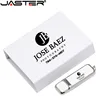 JASTER White Leather USB flash drive USB 2.0 4GB 8GB 16GB 32GB 64GB 128GB Memory flash stick with black box packing Custom logo ► Photo 1/6