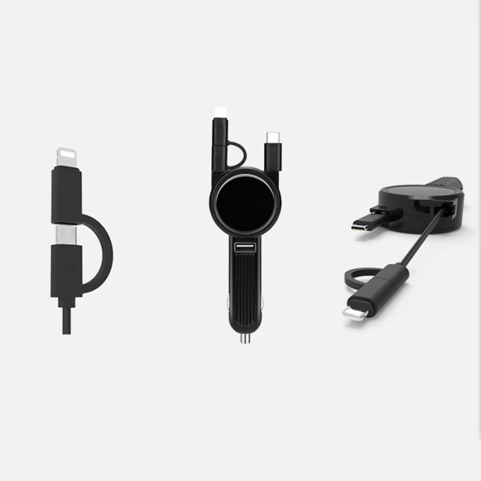 3 в 1 кабель для передачи данных мульти порты телефон телескоп автомобильные зарядные устройства TD326