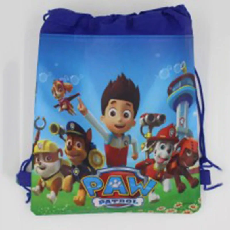 Paw Patrol, мультяшная Нетканая сумка для хранения, тканевая сумка для покупок, семейная экшн-фигурка Джорджа, сумки на шнурке, 2D66 - Цвет: C
