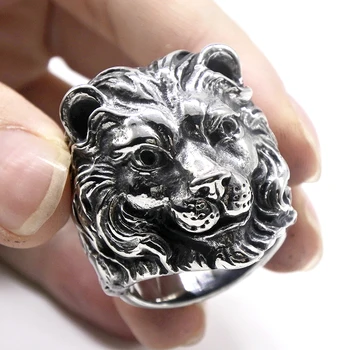 Bague lion argent