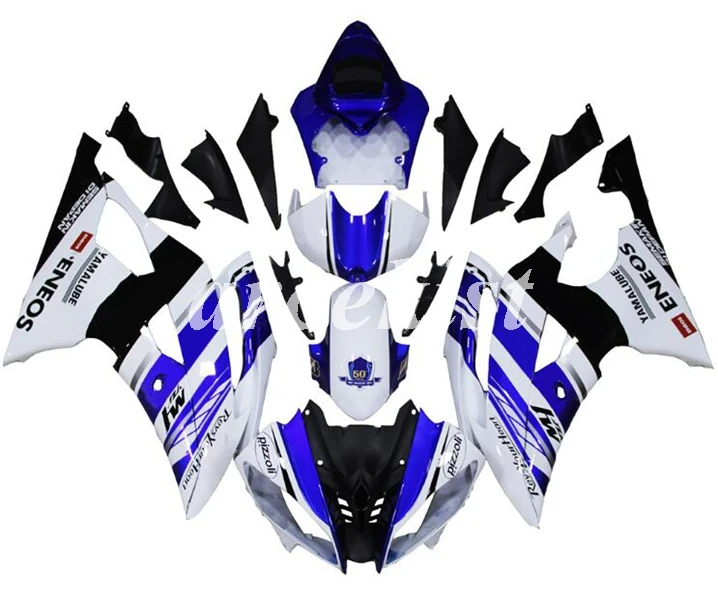 ABS литья под давлением Обтекатели комплект подходит для YAMAHA YZF-R6 2008- 08 09 10 11 12 13 14 15 16 комплект белый черный синий