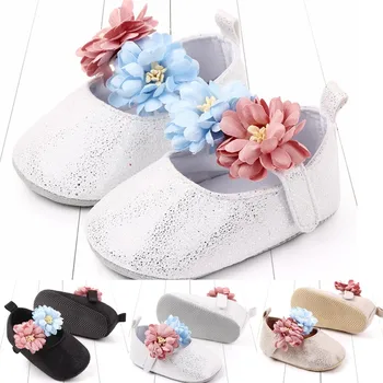 

Toddler Baby Girls Princess Cute Toddler First Walk Flower Nubuck Leather Shoes детская обувь обувь детская Causal Shoes#E40