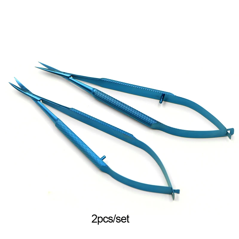 Ophthalmic instruments set forcep needle holder scissor Titanium alloy 12.5cm capsulorhexis forceps cornea scissors ophthalmic tool surgical instruments