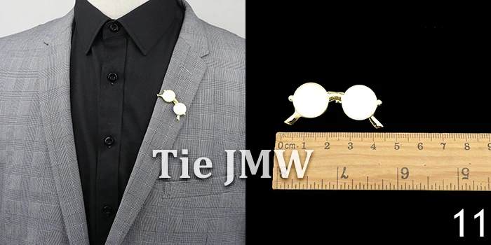 POPETPOP Broche Homme Alliage De Zinc Argenté Épingle Col