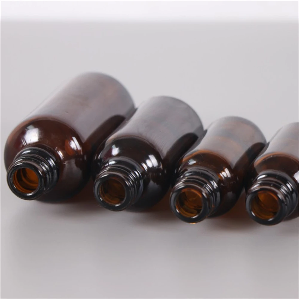 5-100ML Mini Spray Bottle Beauty Empty Amber Glass Bottles Essential Oil Mist Spray Container Case Refillable Travel Bottle