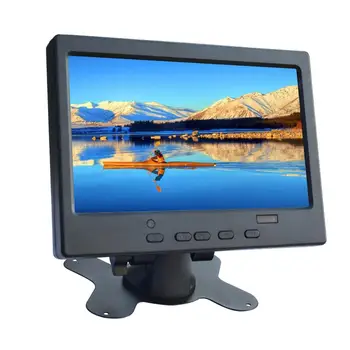 

7" portable monitor car with sound 1024x600 input \ VGA \HDMI built-in speaker compatible Raspberry Pi for pc