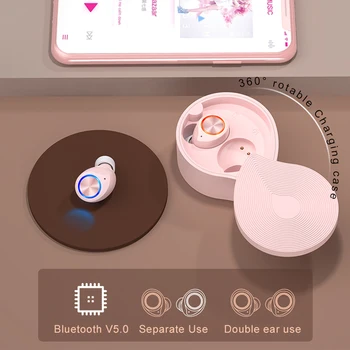 

Tws TW70 Earphone Wireless Bluetooth 5.0 Earphone Mini Earbuds With Mic Charging Box Sport Earbuds For Smart Phone