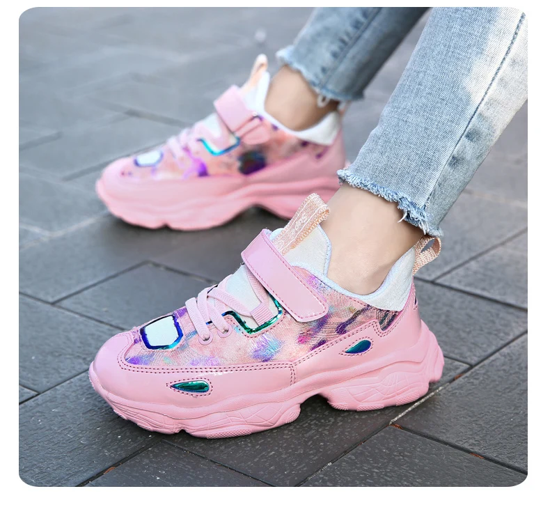 BENZELOR spring autumn fashion kids shoes children girls sneakers Casual lightweight lovely princess Sport Breathable