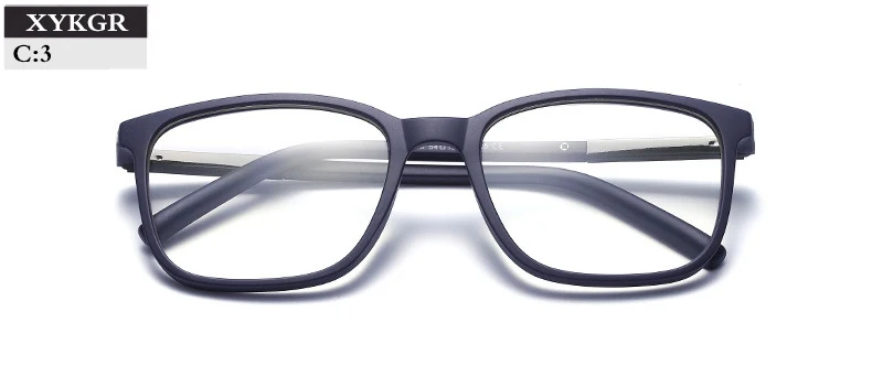 XYKGR Новая мода высокого качества мужские TR90 мужские очки в оправе модная оправа для очков Классическая оптическая оправа для Компьютерных Очков - Цвет оправы: C3