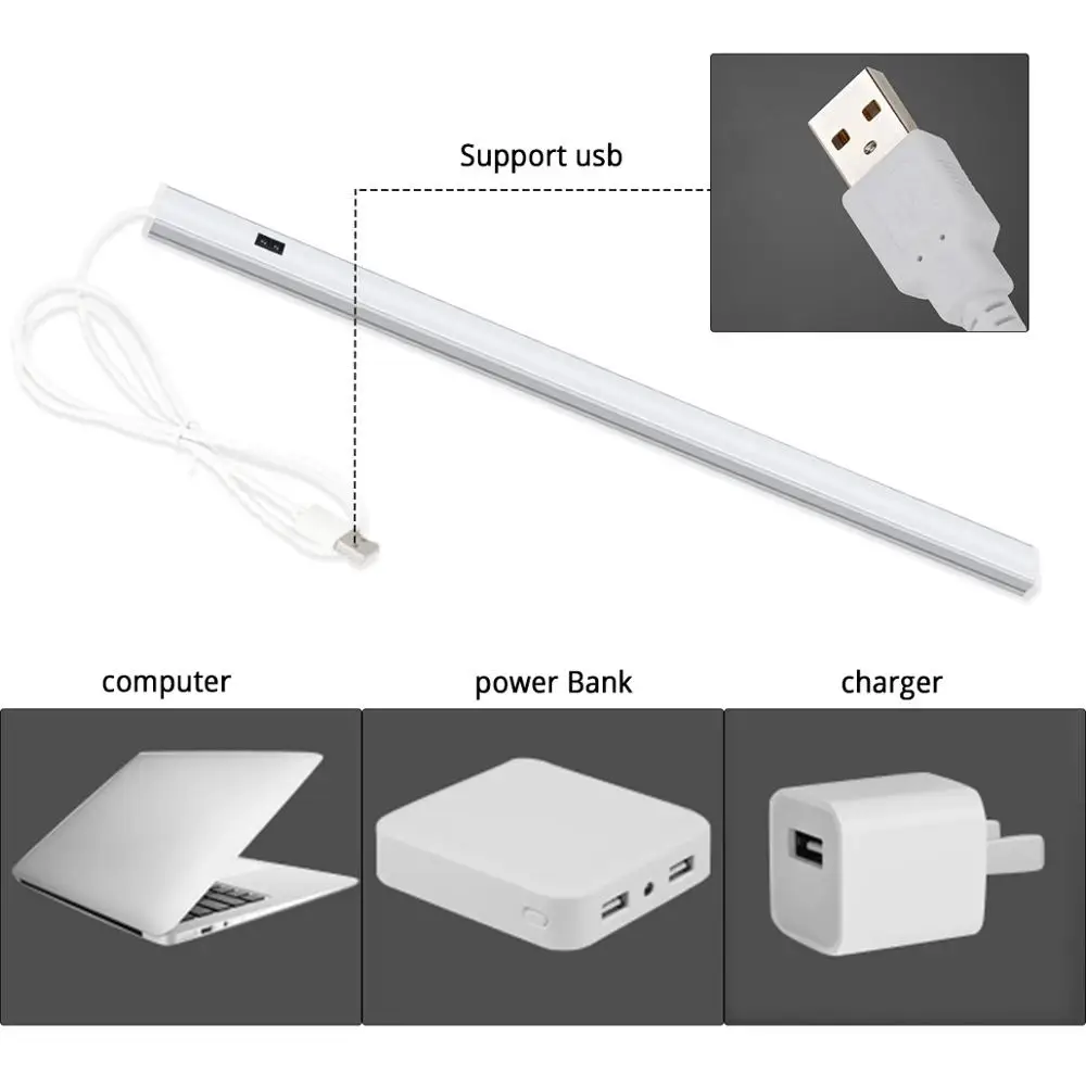 Acheter Lumière d'armoire LED USB Ultra-mince, balayage manuel