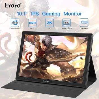 

Eyoyo EM10T Portable Mini HDMI Gaming Monitor Portatil 10“ 2560x1600 IPS LCD Screen Display for PC Laptop PS4 Xbox Wiiu Switch
