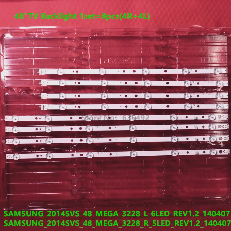 1Kit = 8 шт. DMGE-480SMA Самс ung_2014SVS_48_MEGA_3228_L_6LED_REV1.2_ 140407 sa msung_2014SVS_48_MEGA_3228_R_5LED_REV1.2_140407