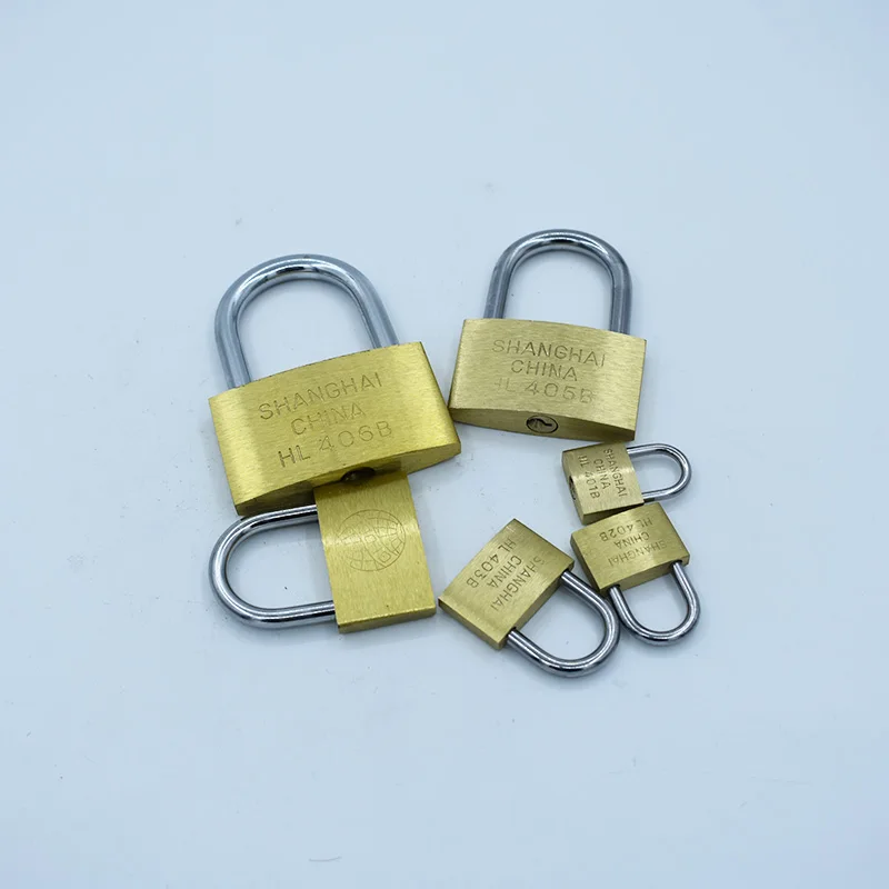 Padlock Brass Lock Travel Luggage Suitcase Gate Lock Anti Rust Keyed Core Include 3 keys 20/25/30/40/50/60mm