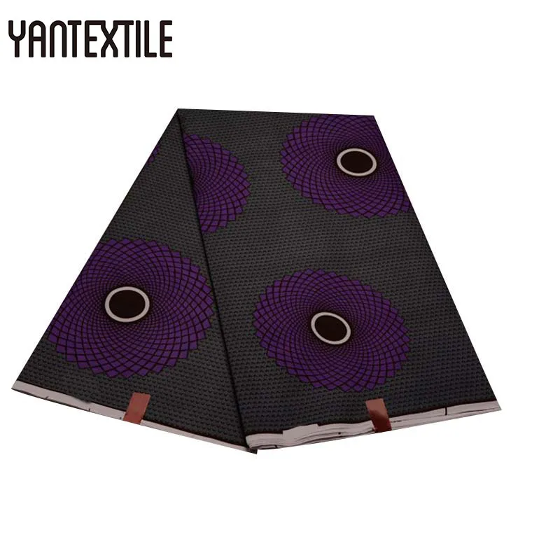 YANTEXTILE новая Анкара ткань Африканский Голландский Воск Принт Tissu Africain 3 ярдов настоящий воск Африканский батик ткань для свадебного платья - Цвет: 19030001