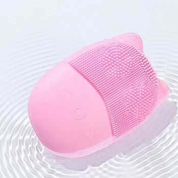 

Pink Ultrasonic Electric Facial Cleansing Brush Skin Scrubber Pore Dirts Cleanse Blackhead Removal Cleaner Silicone Brush Massag