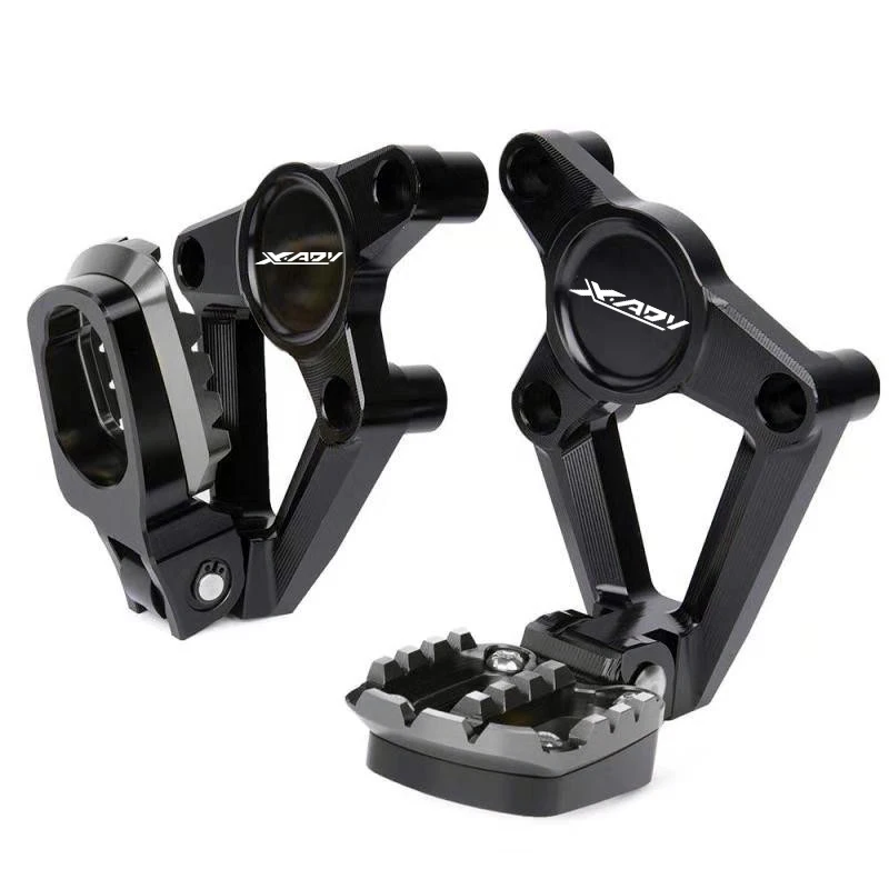 Педали с ЧПУ для Honda XADV750, X-ADV750, мотоциклетные, алюминиевый сплав, широкие подножки, прямой штекер, подножки, Нескользящие педали