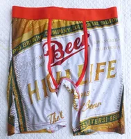 New! Men's Underwear Long Leg Boxer Beer High Life / Bacon / Pizza / French Fries ~ NO BOX 2