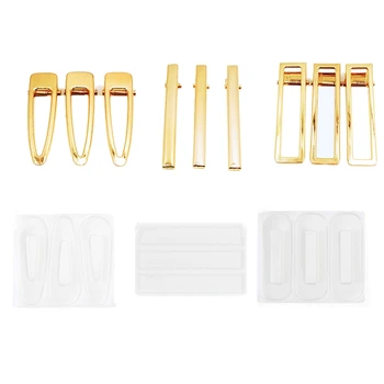 

3 Silicone Resin Molds Bohemian Hair Clips Resin Hair Accessories Mold, Headdress Lady Girl