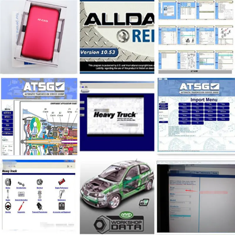 Программное обеспечение Alldata 10 53 для ремонта автомобилей alldata mi. hell 2015 + atsg vivid