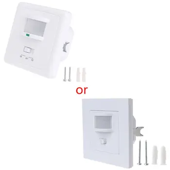 

220-240V AC Wall Mounted 9m Automatic PIR Infrared LED Motion Sensor Switch 50Hz