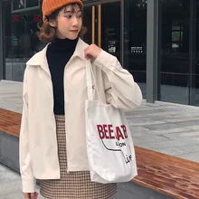 Женская Большая вместительная Холщовая Сумка через плечо, Женская тканевая сумка, складные вместительные сумки для покупок, Многоразовые Эко сумки для покупок