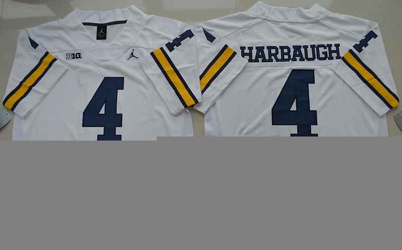 Синий Новинка, Michigan Jabrill Peppers, Jim Harbaugh Jersey - Цвет: Синий