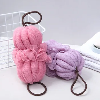 

Big Bath Flower Bathing Ball Long Strips Large Bath Towel Foam Korean Style Plastic Blue Purple